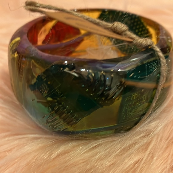 PAGANEuniques Beautiful, Clunky, Resin Bracelet w Computer Parts Encased Inside - Picture 7 of 13